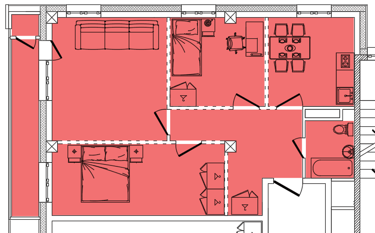 3 комн., 70.20 м²