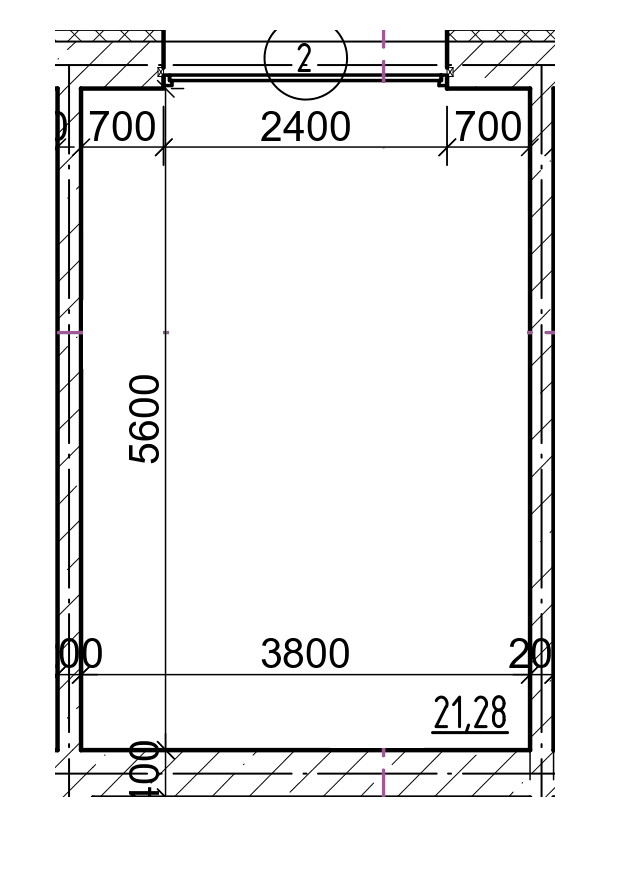 1 комн., 21.28 м²
