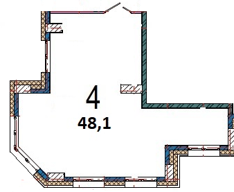 1 комн., 48.10 м²
