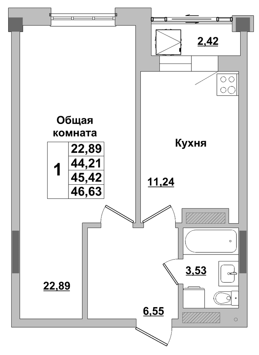 Квартира 102 1