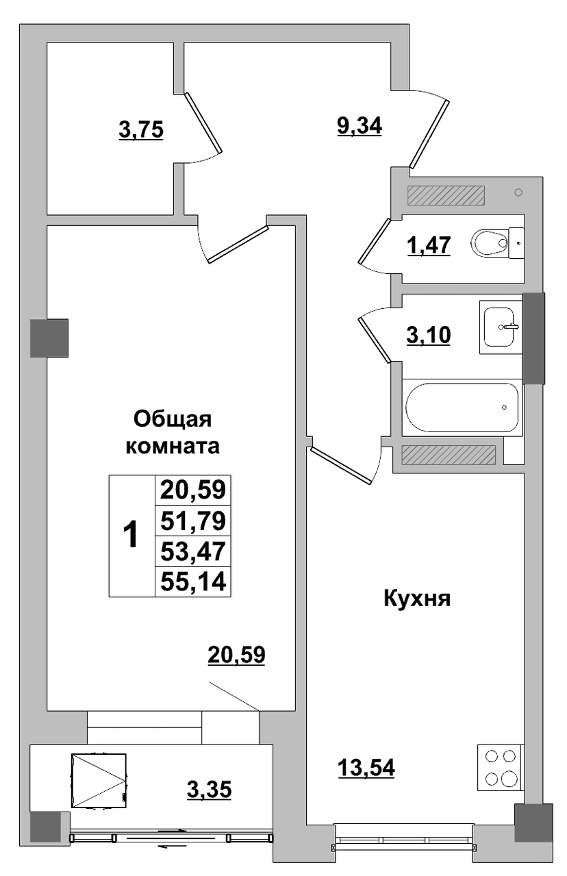 Квартира 195 1