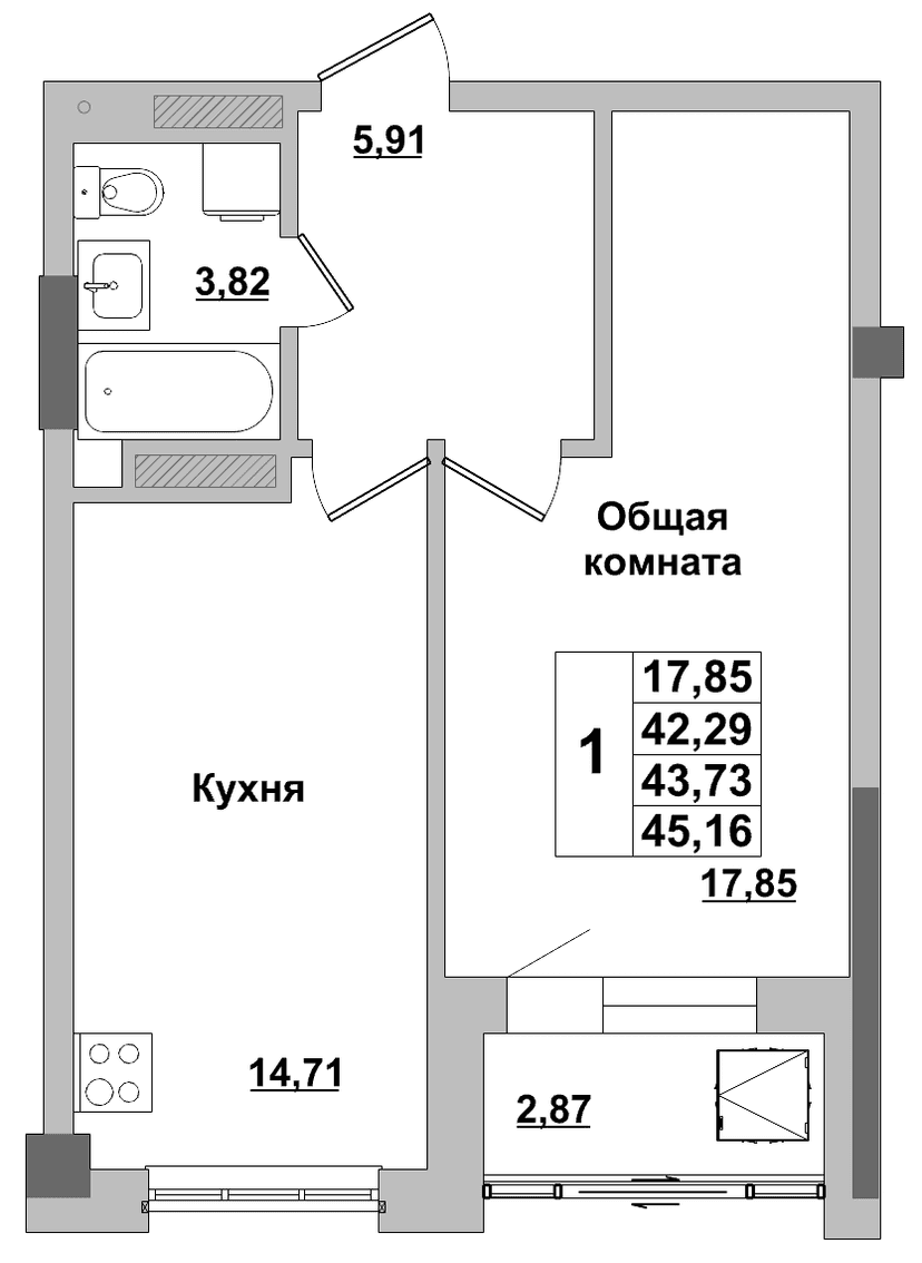 Квартира 288 1