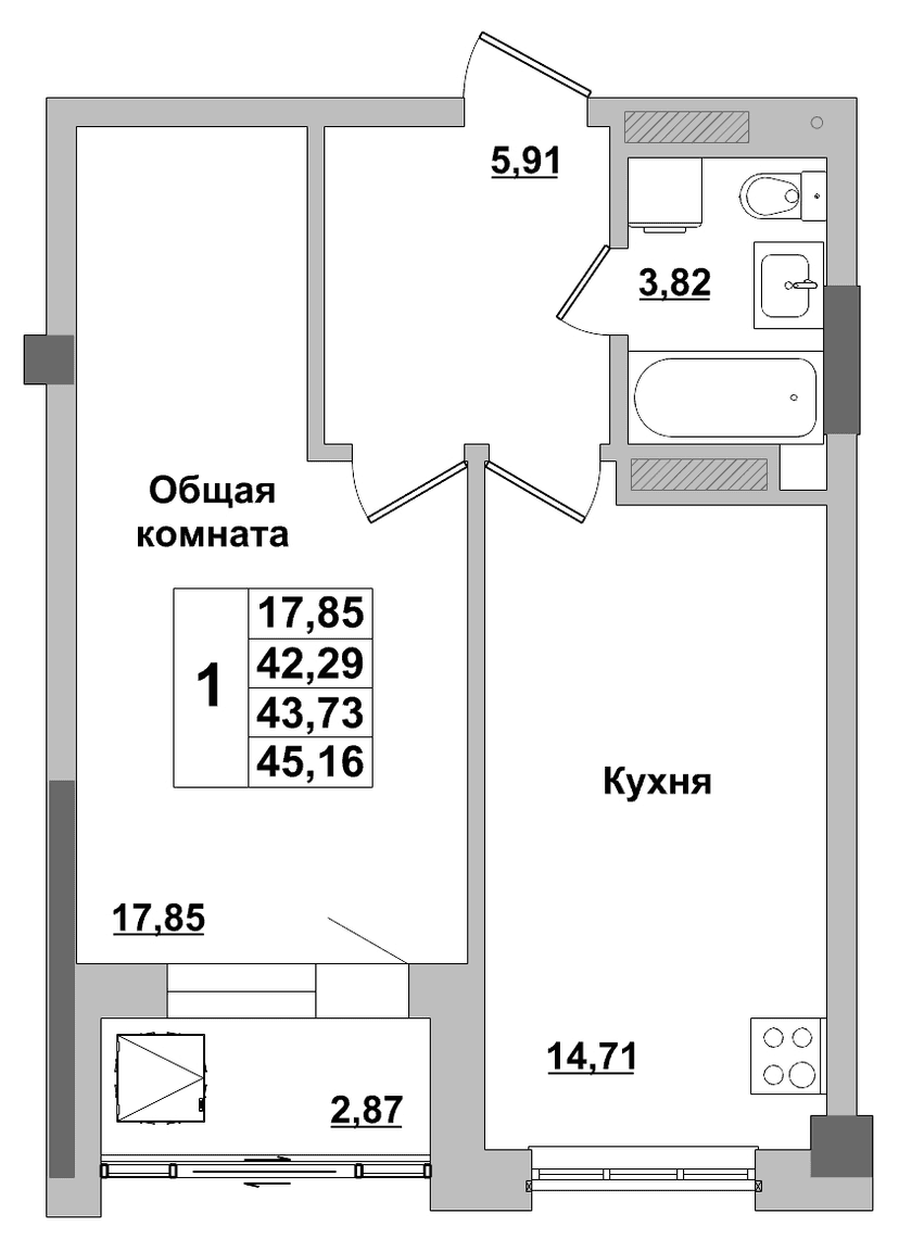 Квартира 74 1