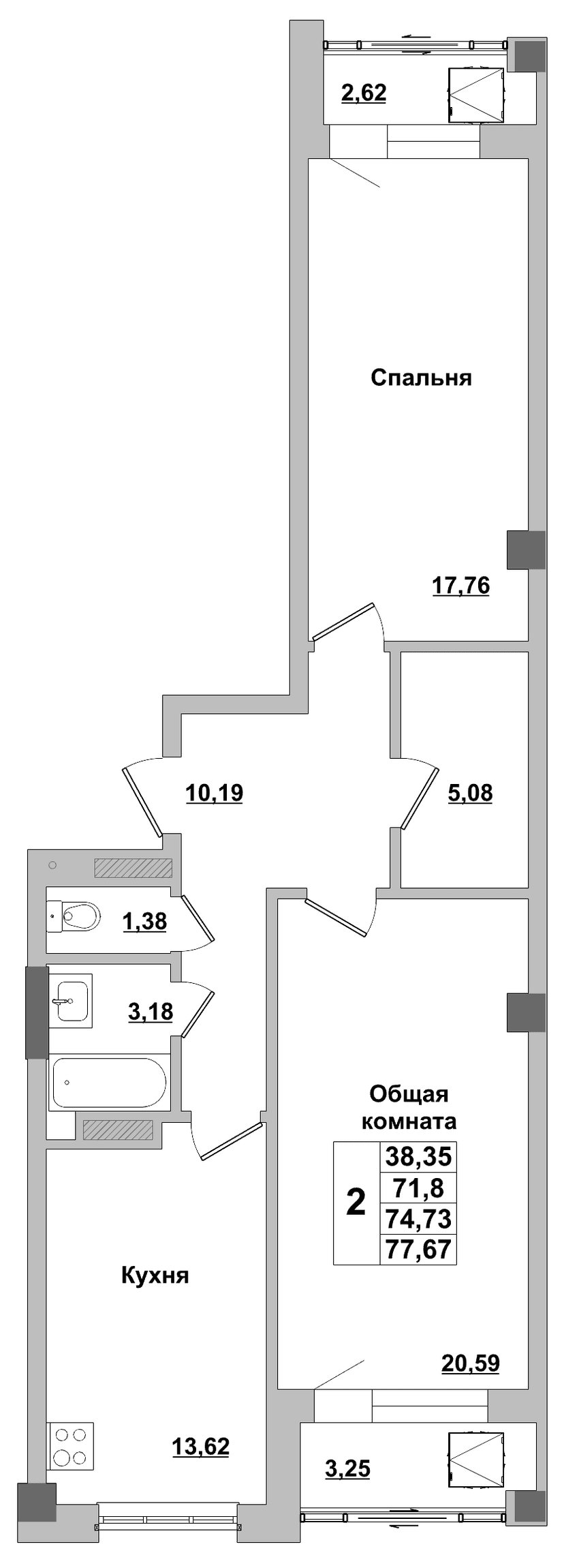 Квартира 73 1