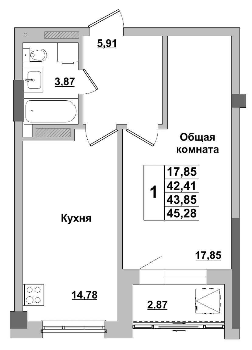 Квартира 173 1