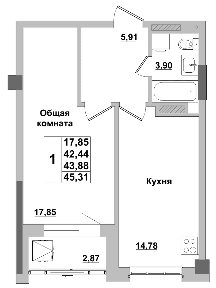 Квартира 58 1