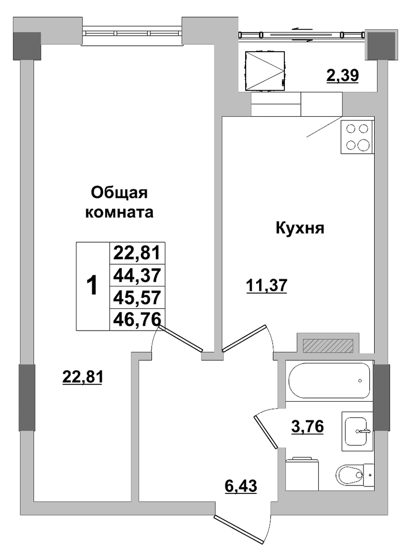 Квартира 55 1