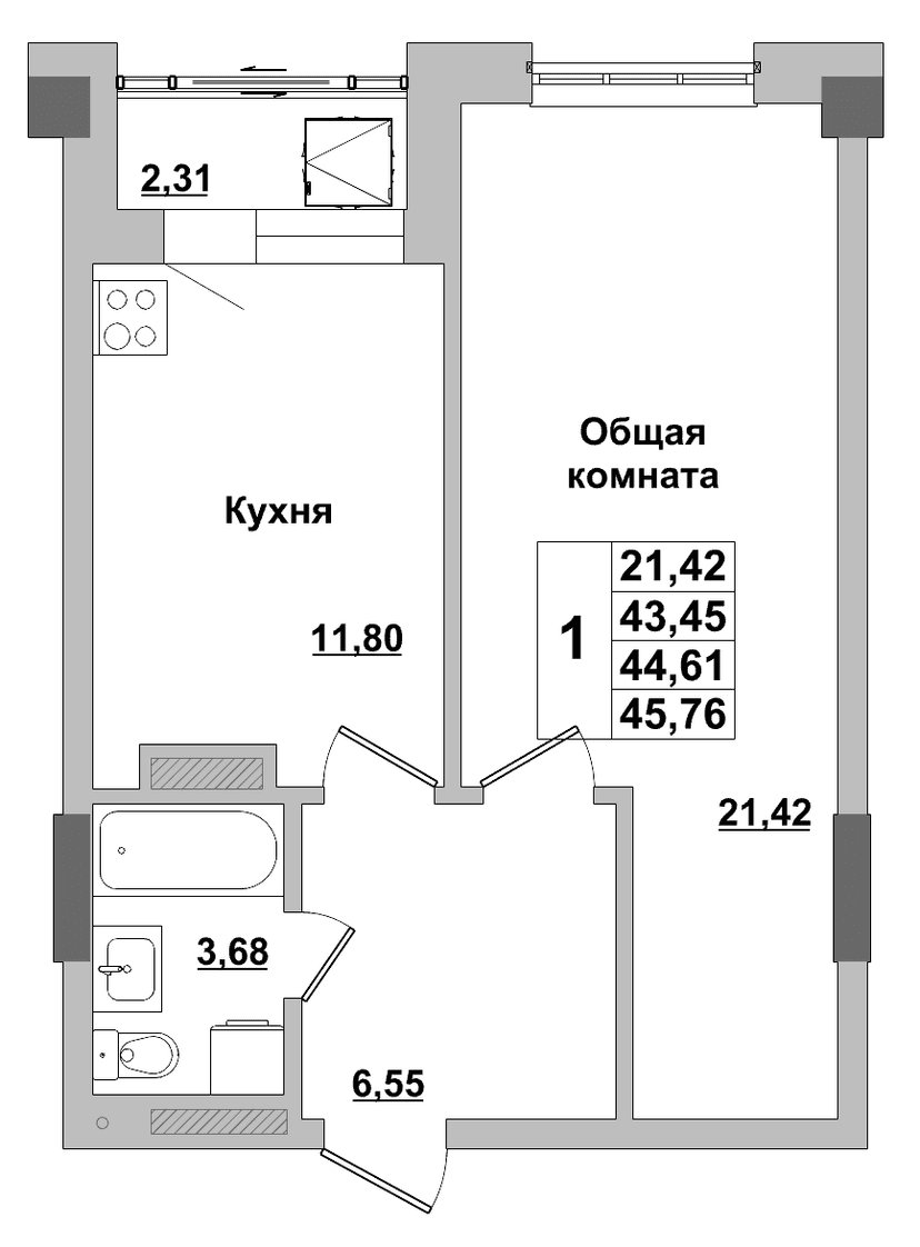 Квартира 46 1