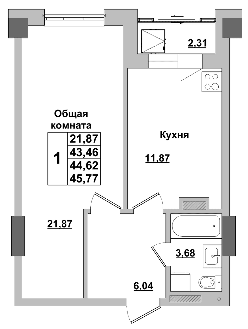 Квартира 264 1