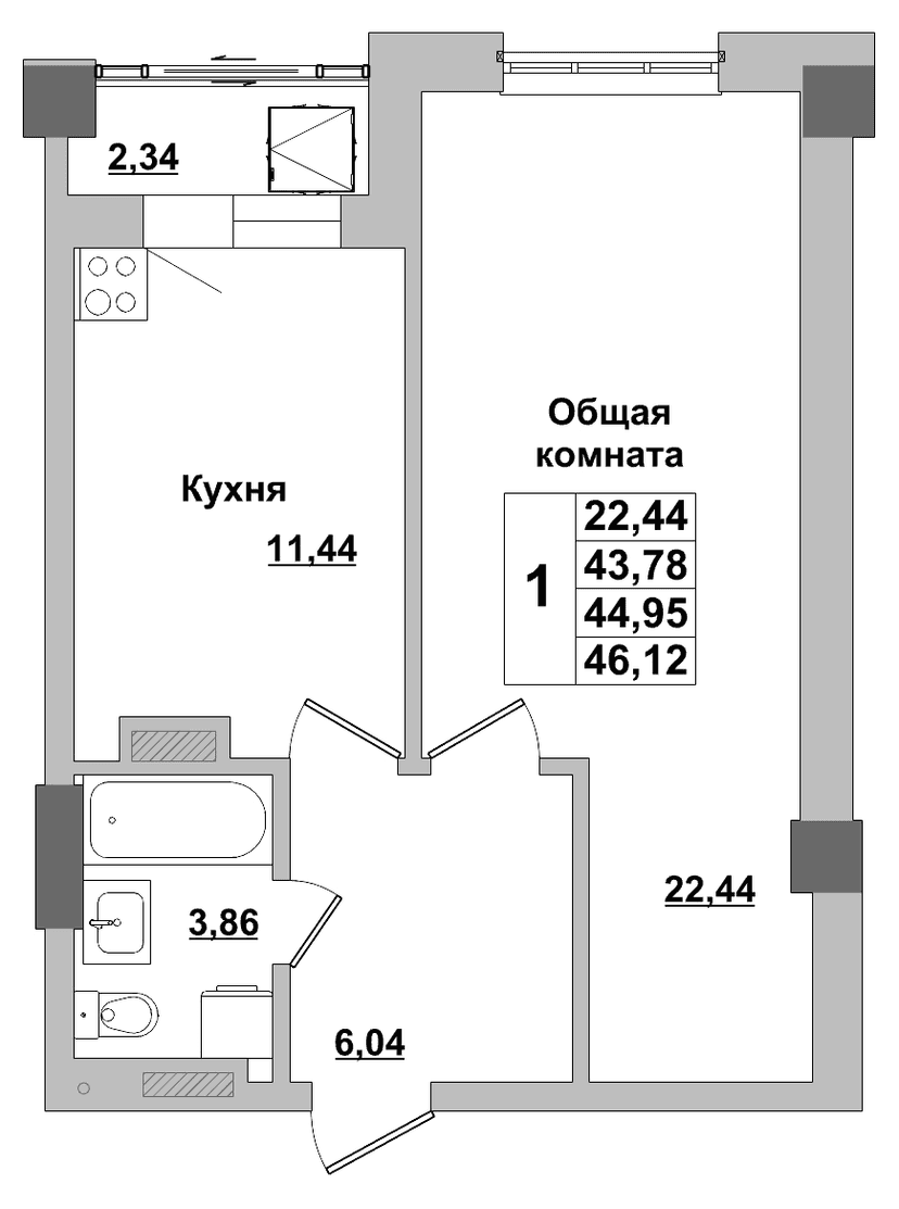 Квартира 155 1