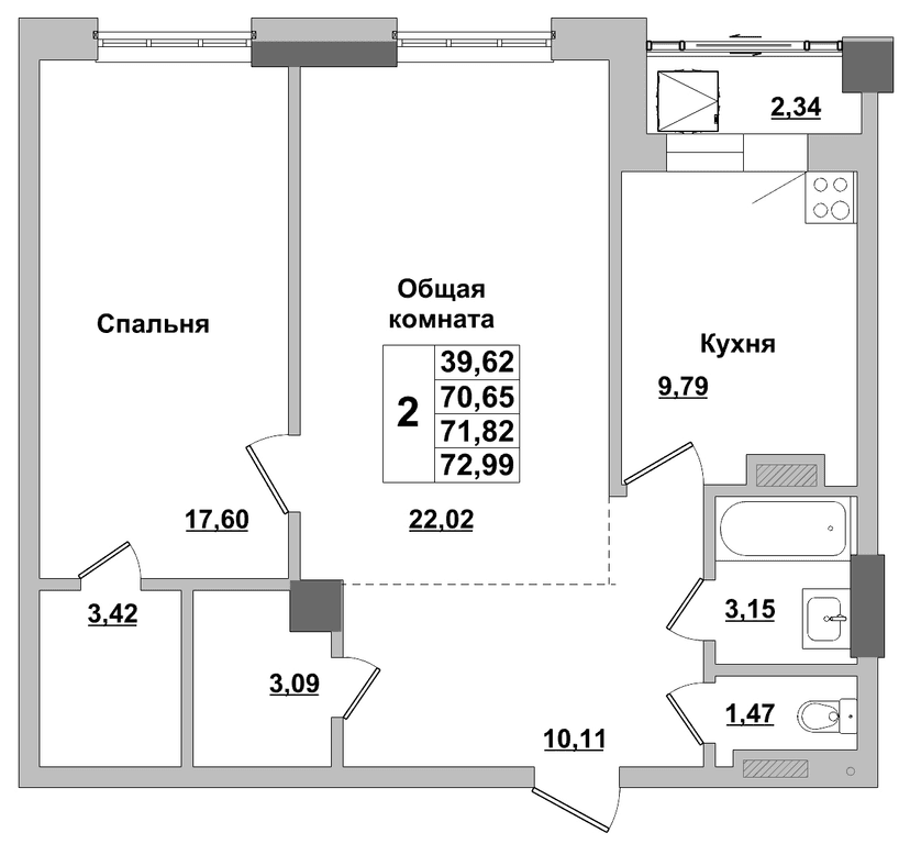 Квартира 154 1