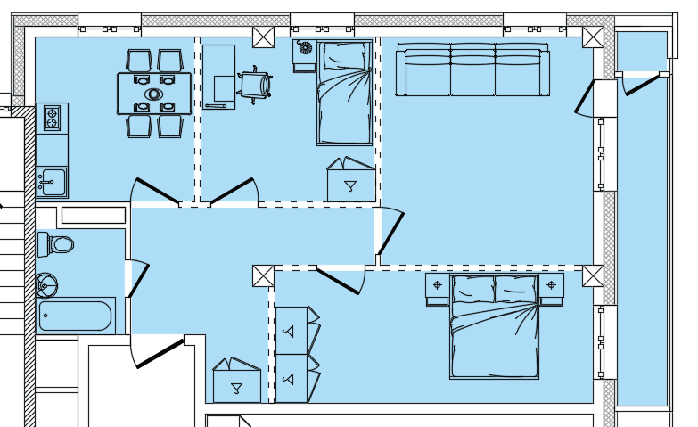 3 комн., 70.20 м²