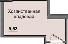 1 комн., 9.53 м²