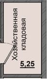 1 комн., 5.25 м²