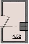 1 комн., 4.52 м²