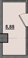1 комн., 5.85 м²