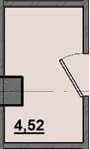 1 комн., 4.52 м²