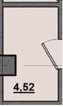 1 комн., 4.52 м²