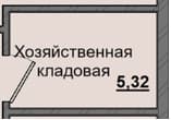 1 комн., 5.32 м²