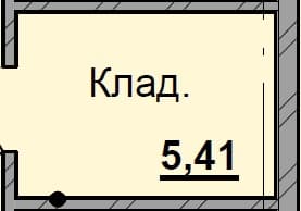 1 комн., 5.41 м²
