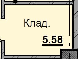 1 комн., 5.58 м²