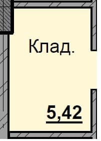 1 комн., 5.42 м²