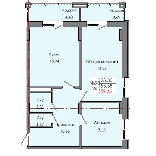 Квартира 98 3