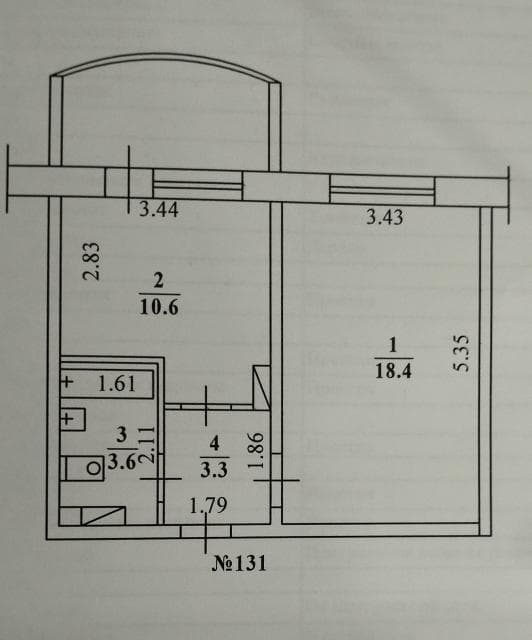 1 комн., 36 м², 112 серия, Студгородок 9