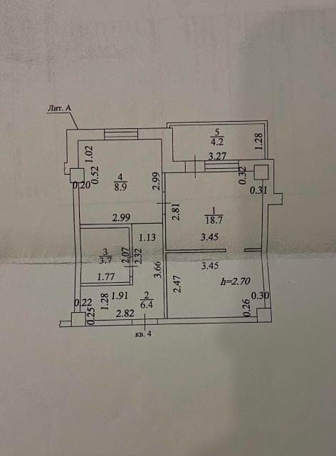 1 комн., 41 м², Монолитно-каркасный, 103 квартал (Ростелеком) 5