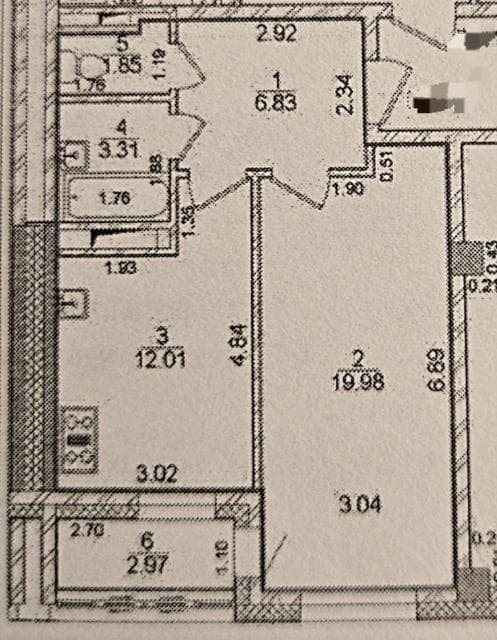 1 комн., 44 м², Монолитно-каркасный, 203 мкрн. 10