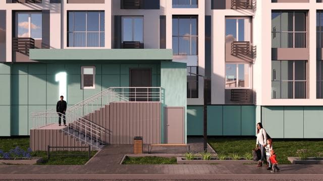 1 комн., 42 м², Монолитно-каркасный, Пригородный 9