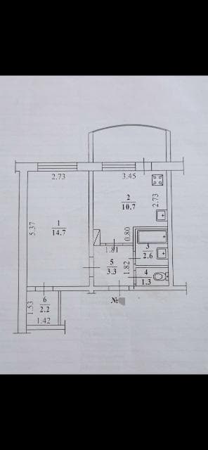 1 комн., 112 серия, Авиапорт 2