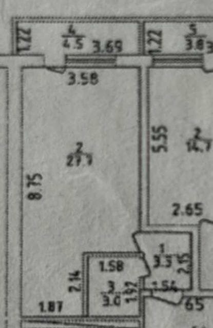 Студия, 38 м², Монолитно-каркасный, Жатай 4