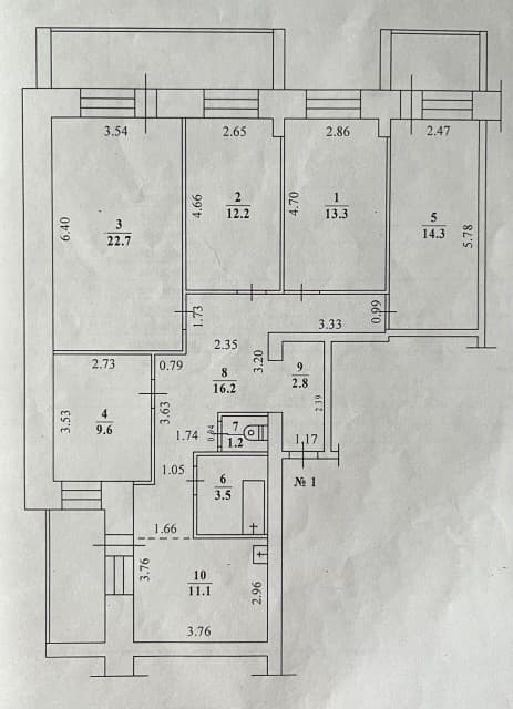 Больше 4 комн., Инд. планировка, Авиапорт 10