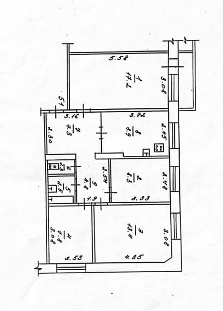 4 комн., 72 м², КПД, 31 школа 5