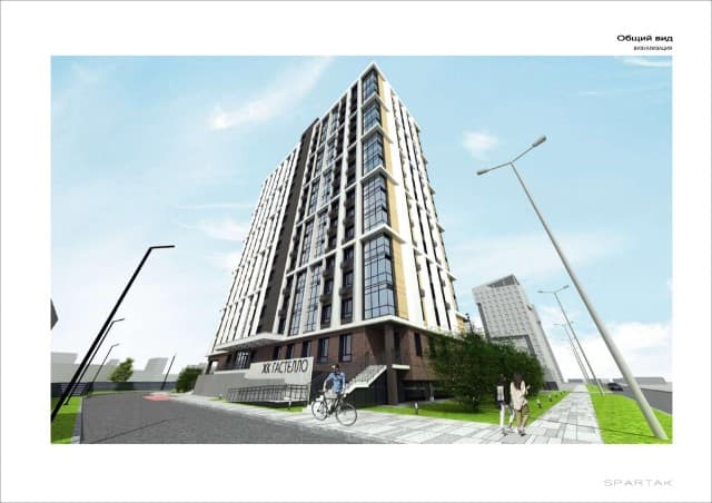 1 комн., 37 м², Монолитно-каркасный, Залог 3