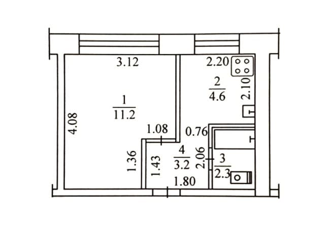 1 комн., 21 м², Малосемейка, Автовокзал 8
