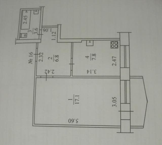 1 комн., 35 м², КПД, Гимеин 9