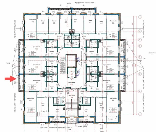 Студия, 31 м², Монолитно-каркасный, ДСК 2