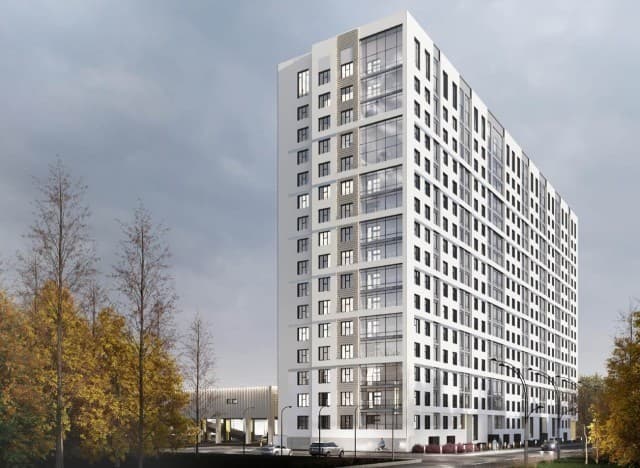 Студия, 28 м², Монолитно-каркасный 2