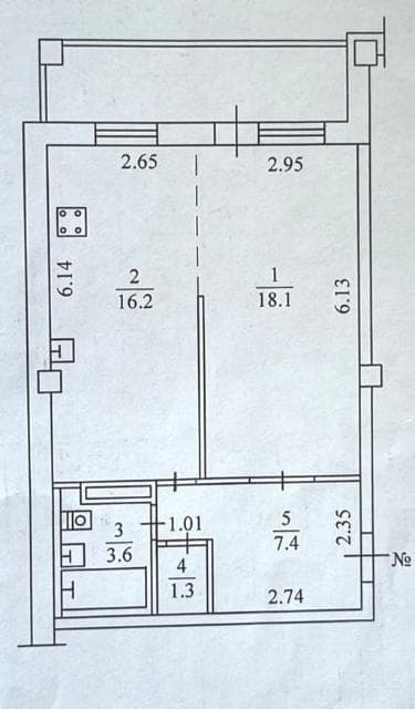 1 комн., 47 м², Блочный, Центр - район пл. Орджоникидзе 11