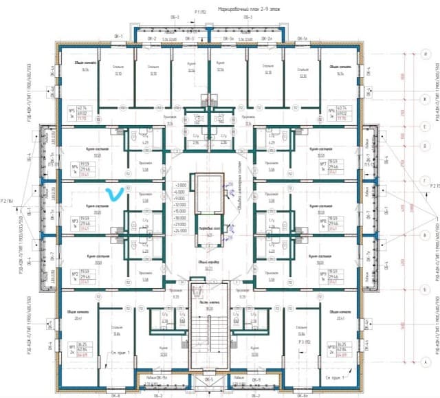1 комн., 32 м², 112 серия, ДСК 3