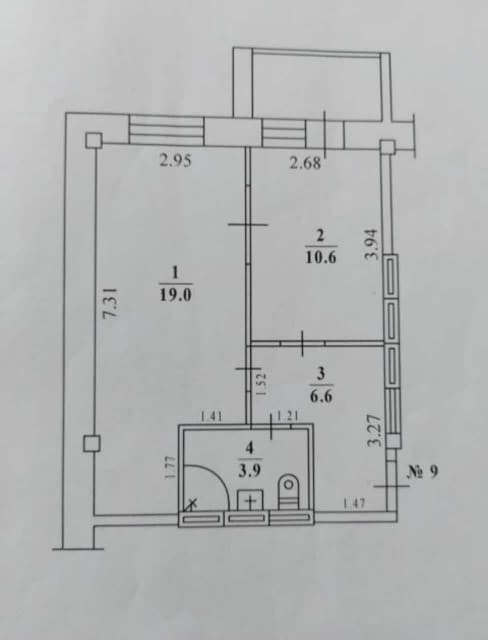 Студия, 40 м², Инд. планировка, 16 квартал 5