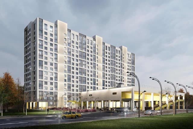 1 комн., 42 м², Монолитно-каркасный, Автодорожная 2