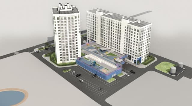 Студия, 30 м², Монолитно-каркасный, Автодорожная 3