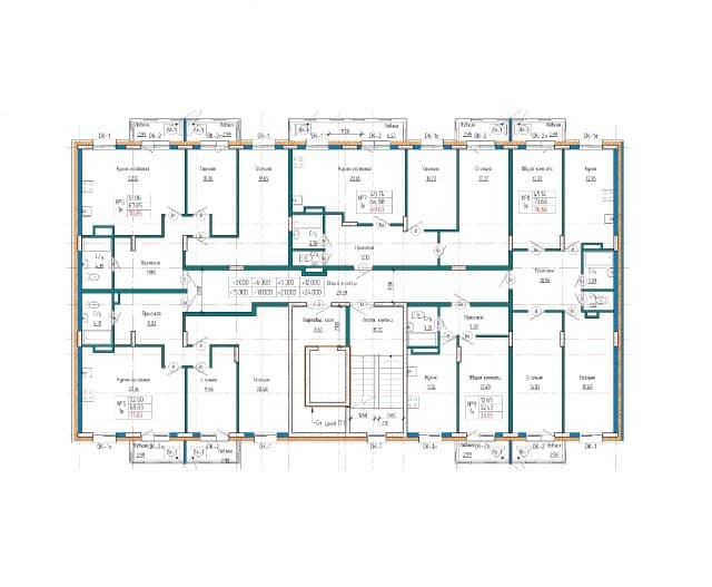 1 комн., 34 м², Монолитно-каркасный, Авиапорт 2