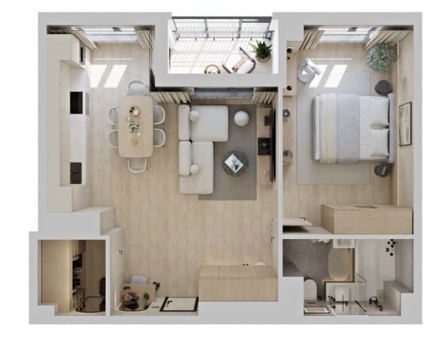 2 комн., 51 м², Монолитно-каркасный, Залог 2