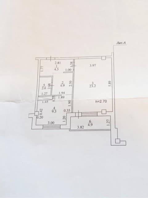 1 комн., 45 м², Блочный, 103 квартал (Ростелеком)