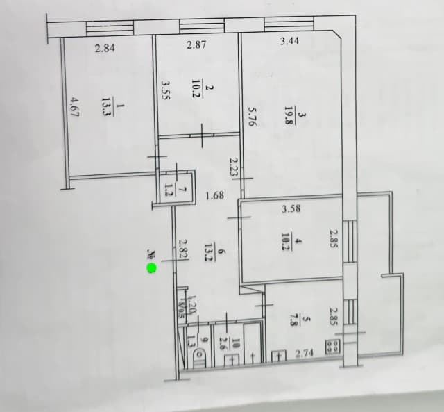 4 комн., 81 м², 112 серия, Автовокзал 11