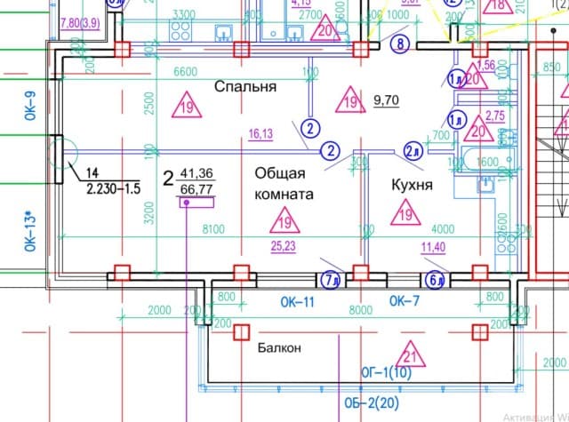2 комн., 71 м², Монолитно-каркасный, Сайсары 3